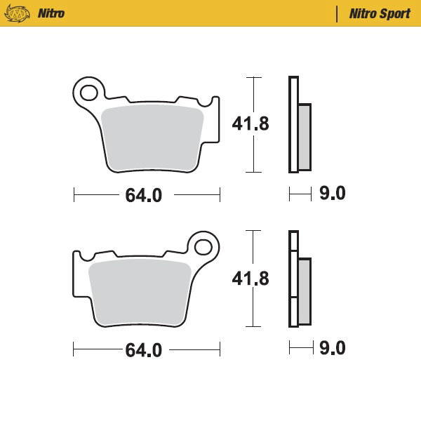 Plaquettes Moto Master Husaberg 450 FE (09-14) arrière nitro MM-094422
