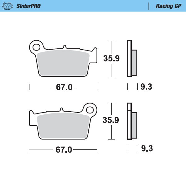 Plaquettes Moto Master Beta RR 450 (05-14) arrière GP MM-094512