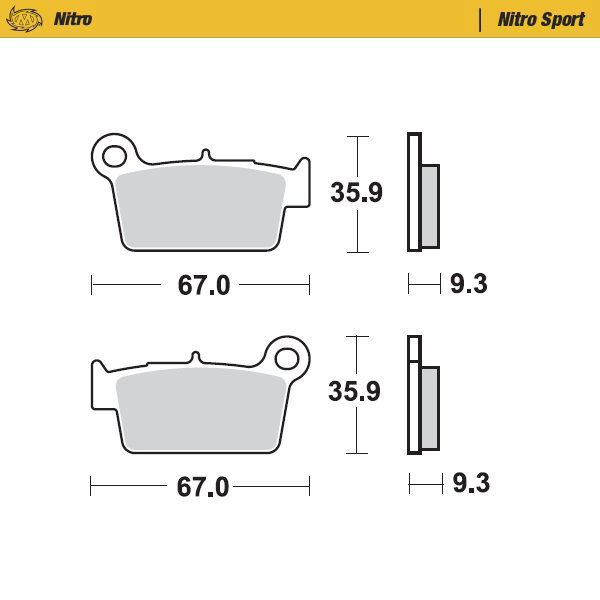 Plaquettes Moto Master Beta RR 250 (13-25) arrière nitro MM-094522