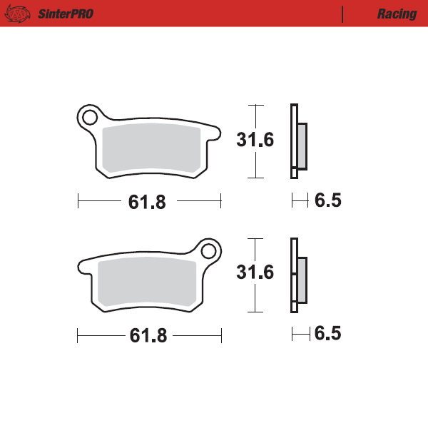 Plaquettes Moto Master KTM 65 SX (02-22) avant racing MM-094611