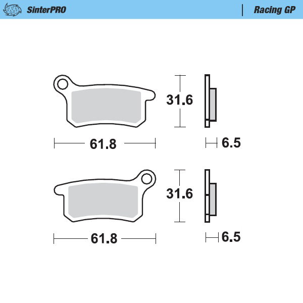 Plaquettes Moto Master KTM 85 SX (04-11) avant GP MM-094612