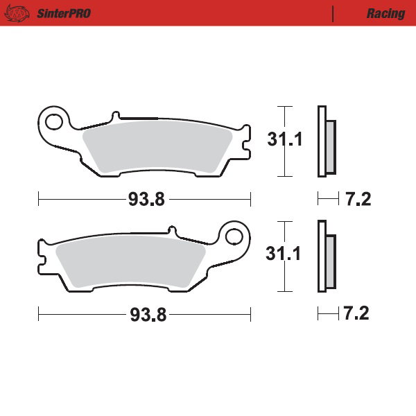 Plaquettes Moto Master Fantic 250 XEF (21-22) avant racing MM-094911