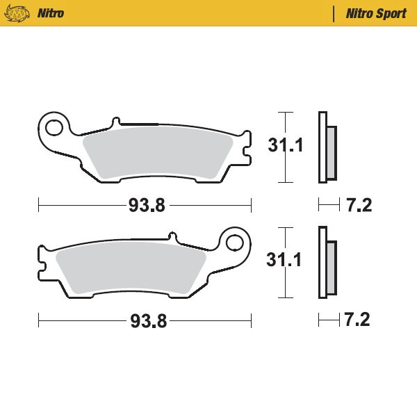 Plaquettes Moto Master Fantic 250 XEF (21-22) avant nitro MM-094922