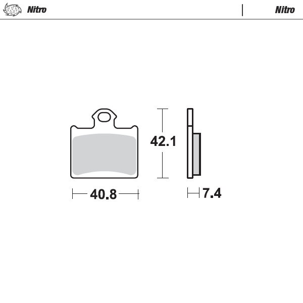 Plaquettes Moto Master Husqvarna 85 TC (14-20) arrière nitro MM-096721