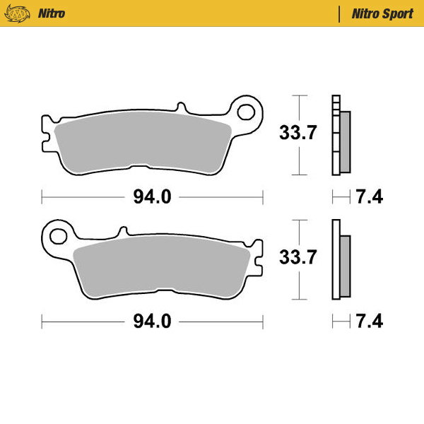 Plaquettes Moto Master Fantic 300 XE (24-25) avant nitro MM-099822