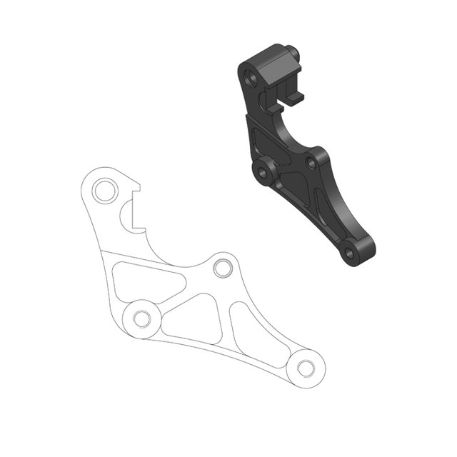 Entretoise Fantic 125 XE (21-25) avant 320 mm - Moto Master MM-211074