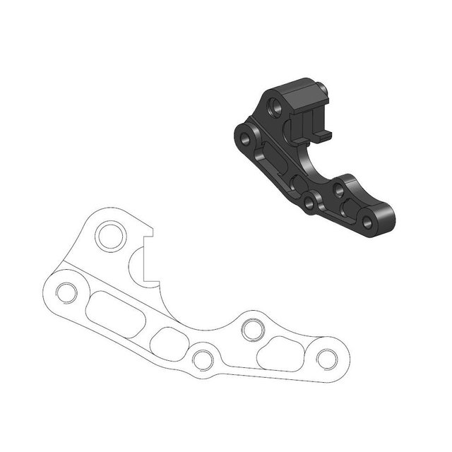 Entretoise Beta RR 390 (15-25) avant 270 mm - Moto Master MM-211079