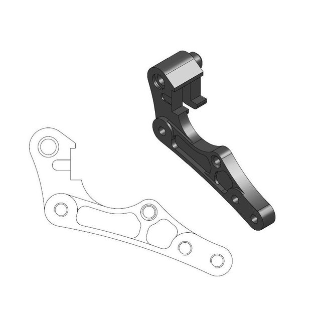 Entretoise Sherco 300 SE-R (14-23) avant 270 mm - Moto Master MM-211080