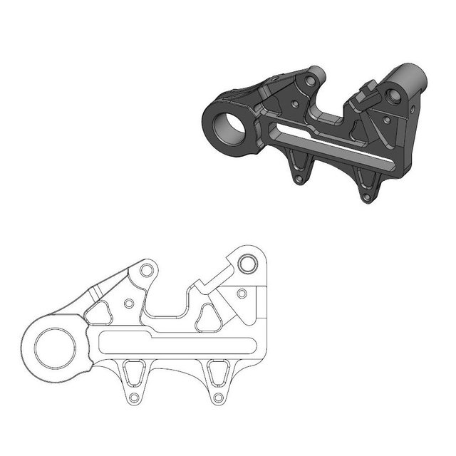 Entretoise KTM 250 SX (13-22) arrière 240 mm - Moto Master MM-211085