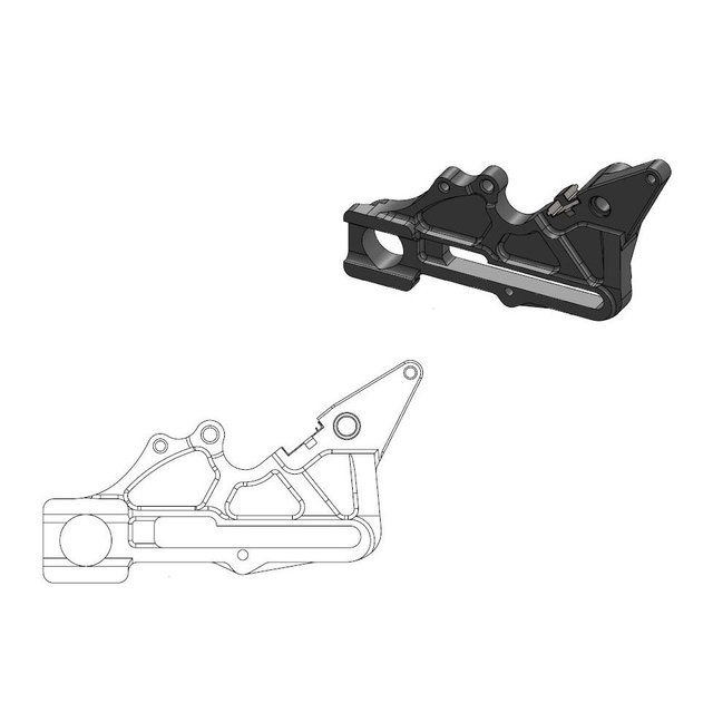 Entretoise Husqvarna 125 TC (18) arrière 240 mm - Moto Master MM-211103