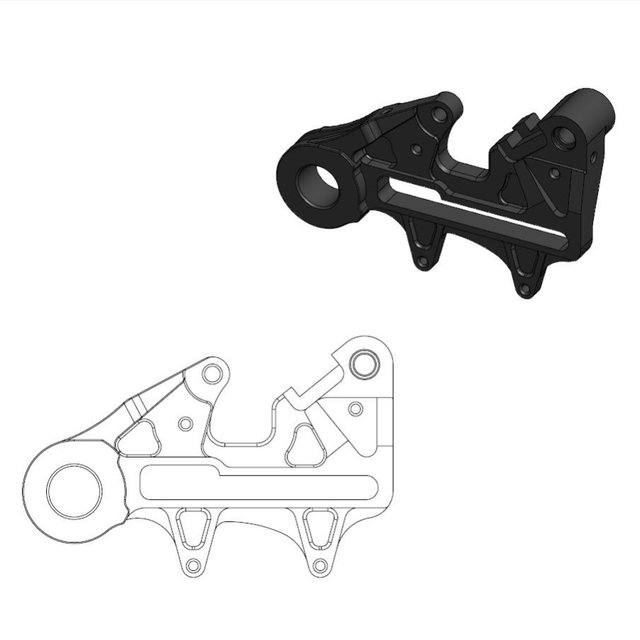 Entretoise KTM 250 EXC (24-25) arrière 240mm - Moto Master MM-211133