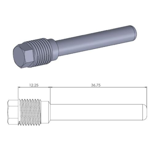 Axe d’étrier de frein Rieju 250 MR (21-25) avant Moto Master MM-213021