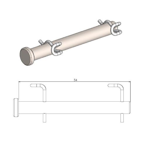 Axe d’étrier de frein Gasgas 85 MC (21-25) avant Moto Master MM-213077