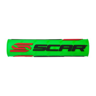 Mousse de guidon Scar vert fluo et noir - Guidon avec barre transversale Mousse de guidon Scar vert fluo et noir - Guidon avec barre transversale