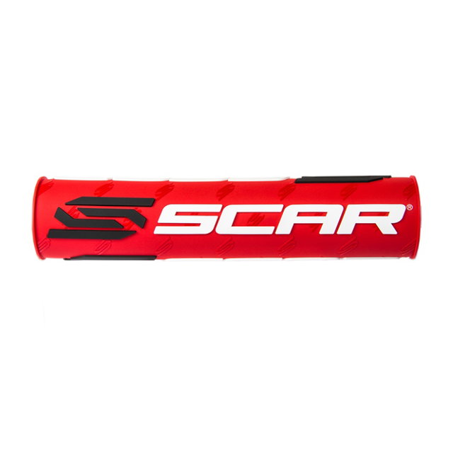 Mousse de guidon Scar rouge et blanc - Guidon avec barre transversale MSXR