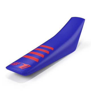 Housse de selle universelle Onegripper - Ribbed bleu et rouge Housse de selle universelle Onegripper - Ribbed bleu et rouge