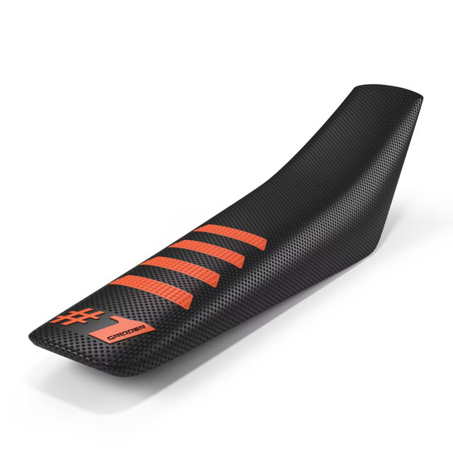 Housse de selle universelle Onegripper - Ribbed noir et orange OSC02-BLOE