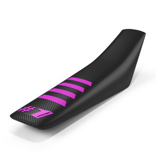 Housse de selle universelle Onegripper - Ribbed noir et rosa Housse de selle universelle Onegripper - Ribbed noir et rosa