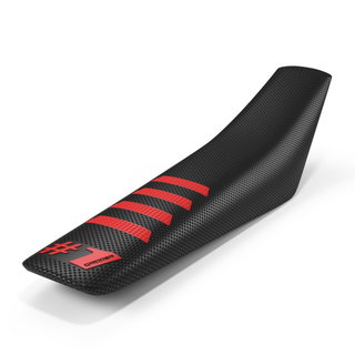 Housse de selle universelle Onegripper - Ribbed noir et rouge Housse de selle universelle Onegripper - Ribbed noir et rouge