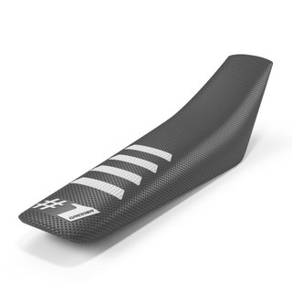 Housse de selle universelle Onegripper - Ribbed gris scuro et blanc Housse de selle universelle Onegripper - Ribbed gris scuro et blanc