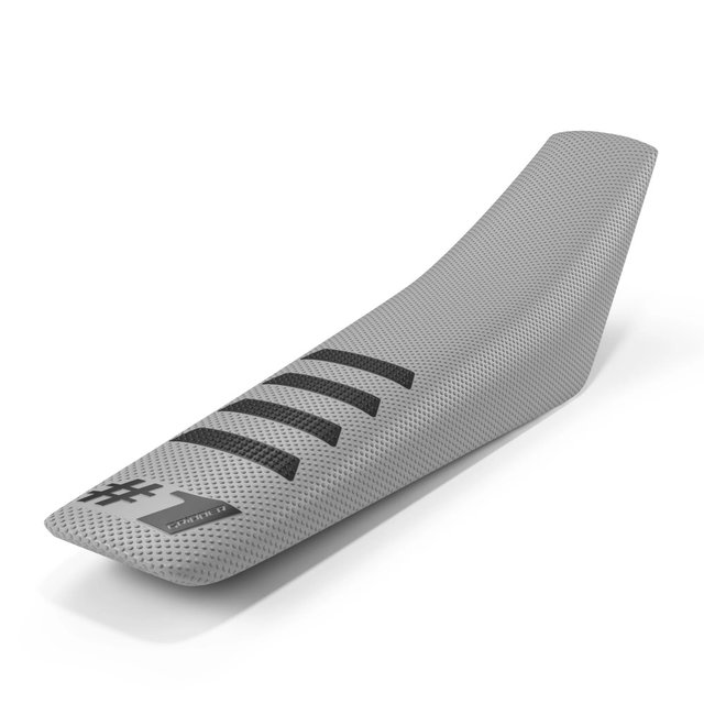 Housse de selle universelle Onegripper - Ribbed gris chiaro et noir OSC02-LGBL