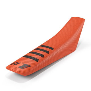 Housse de selle universelle Onegripper - Ribbed orange et noir Housse de selle universelle Onegripper - Ribbed orange et noir