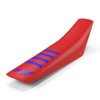 Housse de selle universelle Onegripper - Ribbed rouge et bleu Housse de selle universelle Onegripper - Ribbed rouge et bleu
