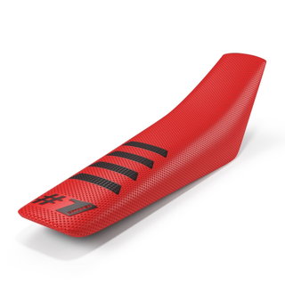 Housse de selle universelle Onegripper - Ribbed rouge et noir Housse de selle universelle Onegripper - Ribbed rouge et noir