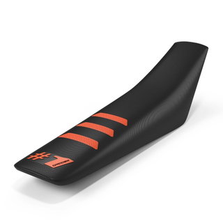 Housse de selle universelle Onegripper - Light Rib noir et orange Housse de selle universelle Onegripper - Light Rib noir et orange