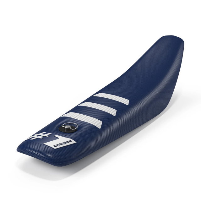 Housse de selle universelle Onegripper - Mini Light Rib bleu scuro et blanc OSC03-M-DBWH