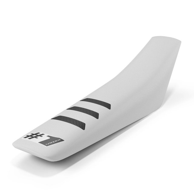 Housse de selle universelle Onegripper - Light Rib blanc et noir OSC03-WHBL