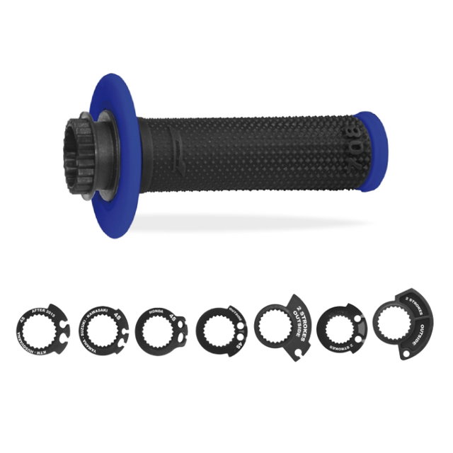 Paire de poignées Lock-On Pro Grip 708 - bleu noir PG-708-150