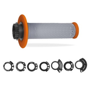 Paire de poignées Lock-On Pro Grip 708 - orange gris Paire de poignées Lock-On Pro Grip 708 - orange gris