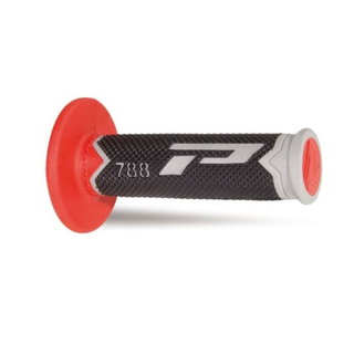 Paire de poignées Pro Grip 788 - gris noir rouge