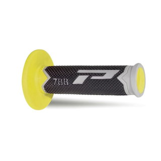 Paire de poignées Pro Grip 788 - gris noir jaune