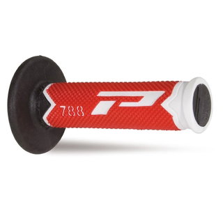 Paire de poignées Pro Grip 788 - blanc rouge noir