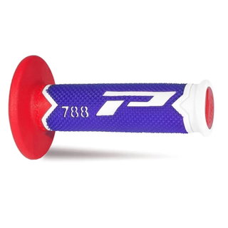 Paire de poignées Pro Grip 788 - blanc bleu rouge