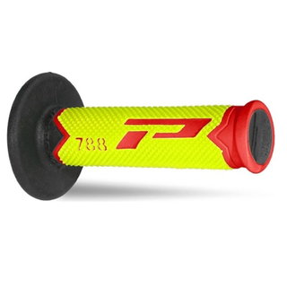 Paire de poignées Pro Grip 788 - rouge jaune fluo noir