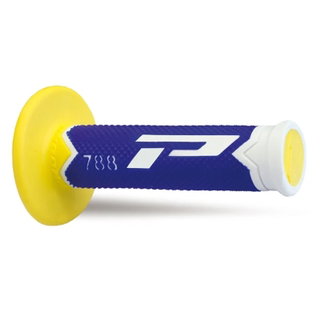 Paire de poignées Pro Grip 788 - blanc bleu jaune