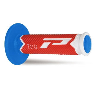 Paire de poignées Pro Grip 788 - blanc rouge bleu clair