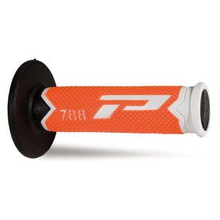 Paire de poignées Pro Grip 788 - blanc orange fluo noir