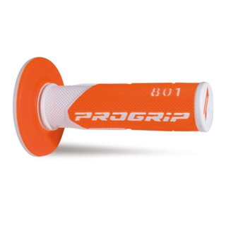 Paire de poignées Pro Grip 801 - blanc orange fluo