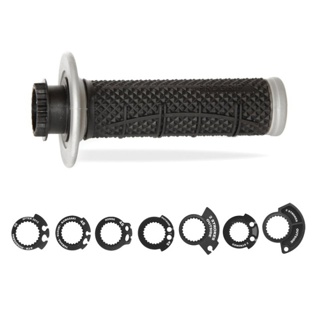 Paire de poignées Lock-On Pro Grip 809 - gris noir PG-809-187