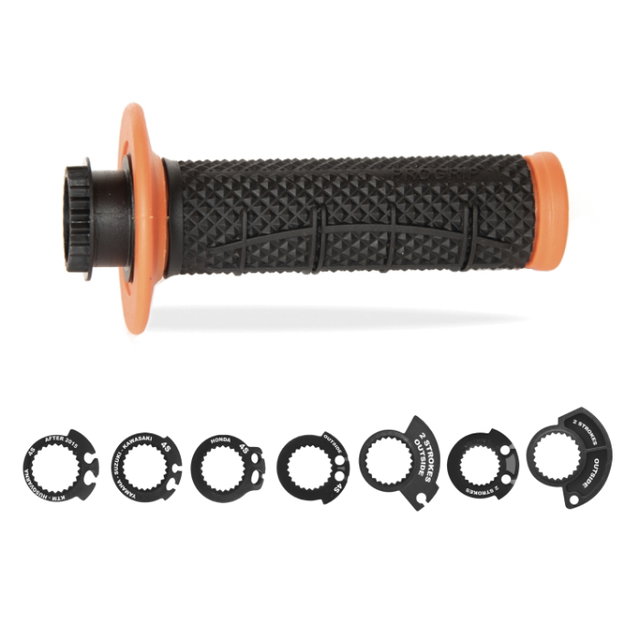 Paire de poignées Lock-On Pro Grip 809 - orange noir PG-809-201