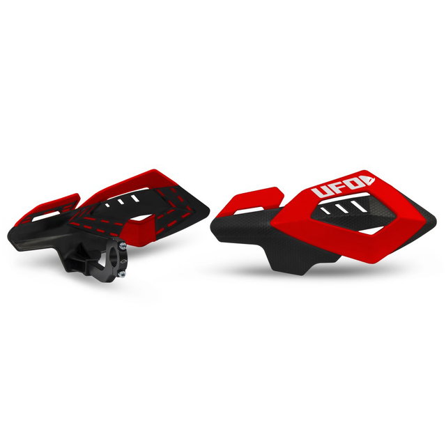 Paire de protège-mains UFO ARCHES universel rouges PM01658-070