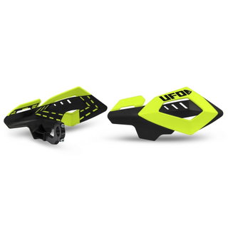 Paire de protège-mains UFO ARCHES universel jaunes fluo