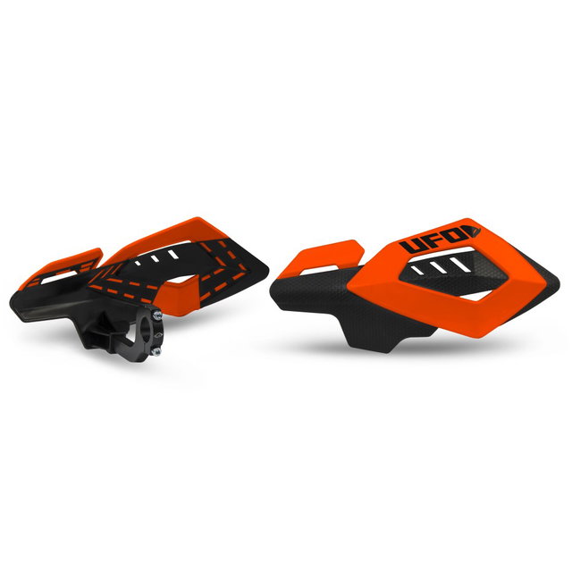 Paire de protège-mains UFO ARCHES universel orange fluo PM01658-FFLU