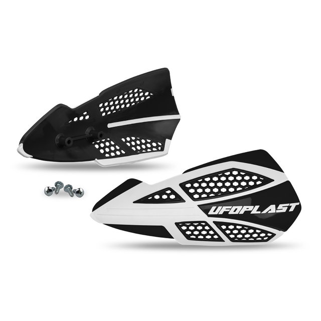 Paire de protège-mains UFO VOYAGER pour fixations de leviers blancs PM01668-041