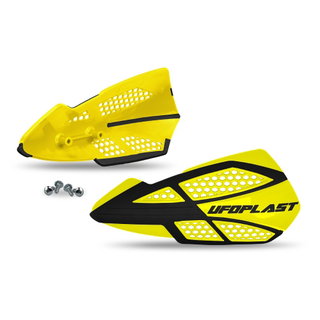 Paire de protège-mains UFO VOYAGER pour fixations de leviers jaunes
