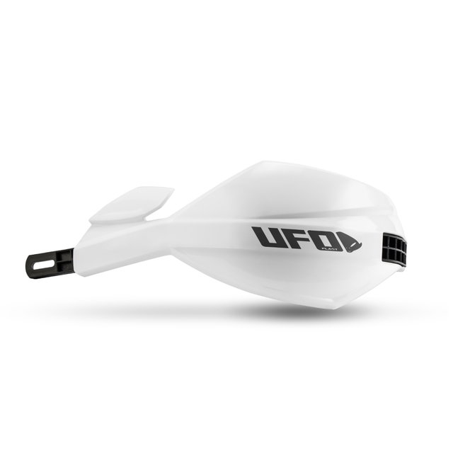 Paire de protège-mains fermés UFO MUGAN pour guidon 28,6 mm blancs PM01673-041